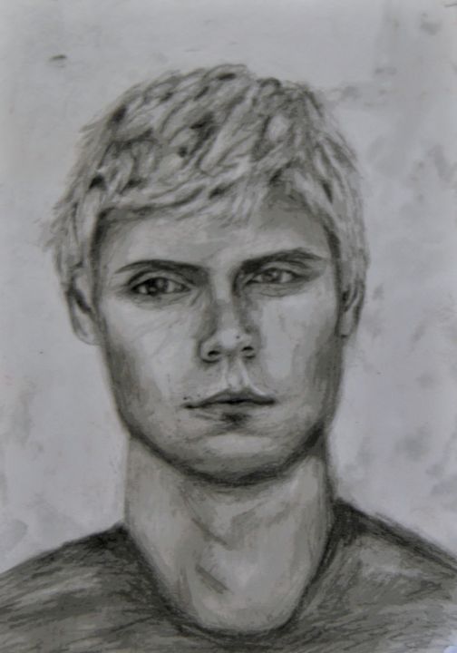 Sketch of male face - AltArt - Drawings & Illustration, People & Figures,  Male Form, Clothed - ArtPal