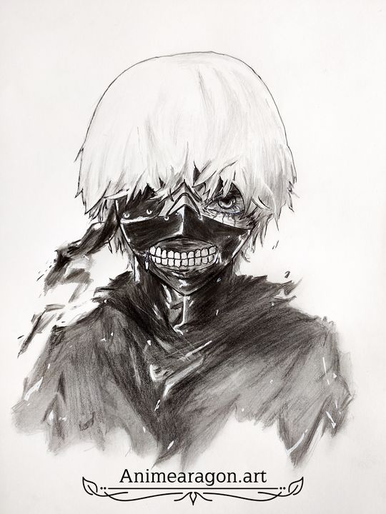 Ken Kaneki Tokyo Ghoul Fan art Manga Drawing, tokyo ghoul transparent  background PNG clipart | HiClipart