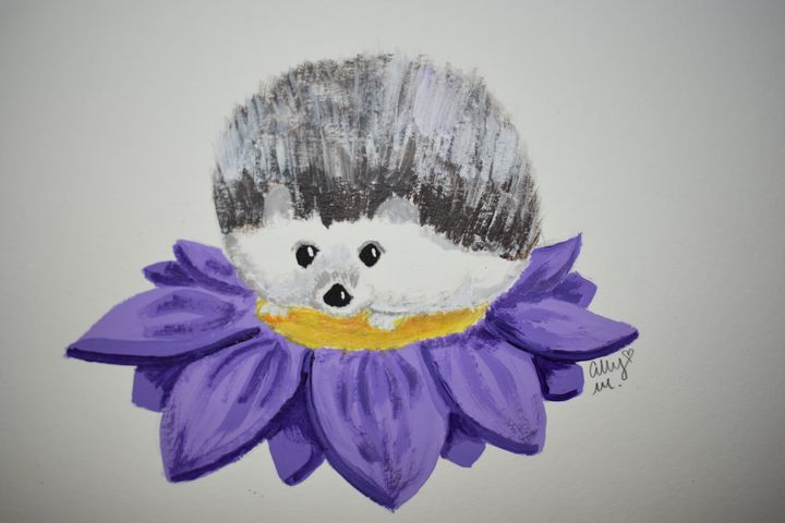 Hedgehog Flower - Ally W Art