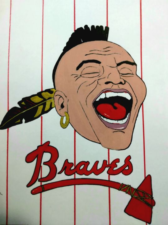 Atlanta braves logo - The experimental artist - Drawings & Illustration,  Sports & Hobbies, Baseball - ArtPal