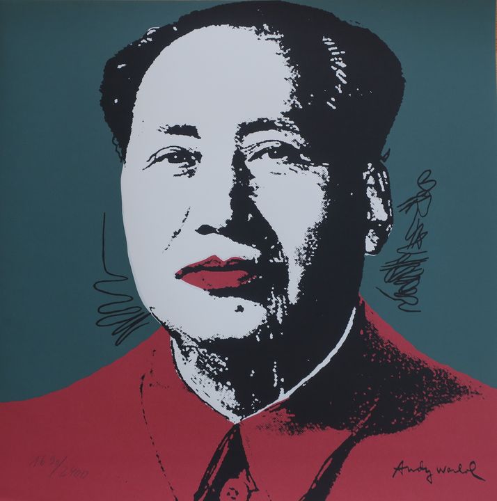 Andy Warhol Mao Zedong signed print - Warhol Gallery - Paintings