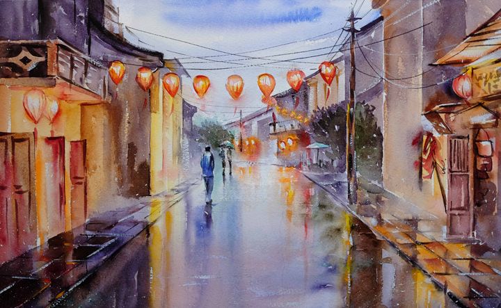 Hoi An after the rain - Bao Huynh - Paintings & Prints, Places ...