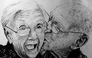 Old couple - RODRICK FORSI - Drawings & Illustration, People & Figures ...