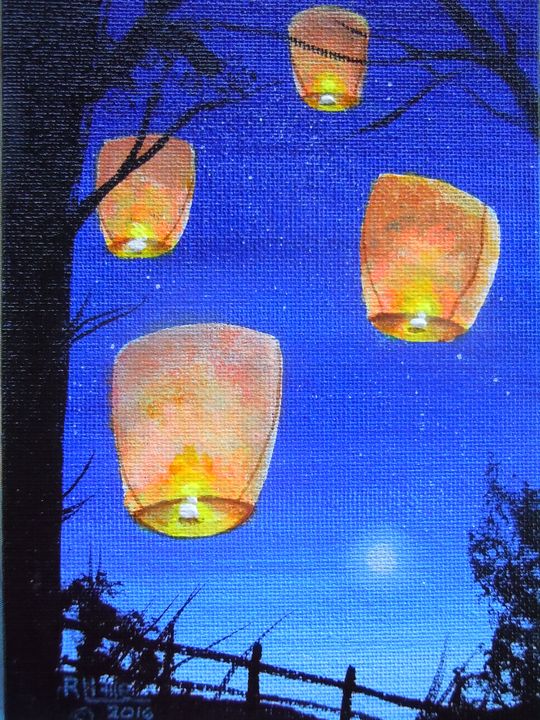 Evening Hopes - Robert Little - Paintings & Prints, Holidays ...