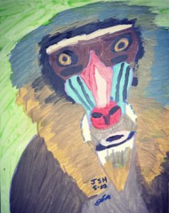 Leland The Mandrill Monkey - Jonathan Sammuel Harrold