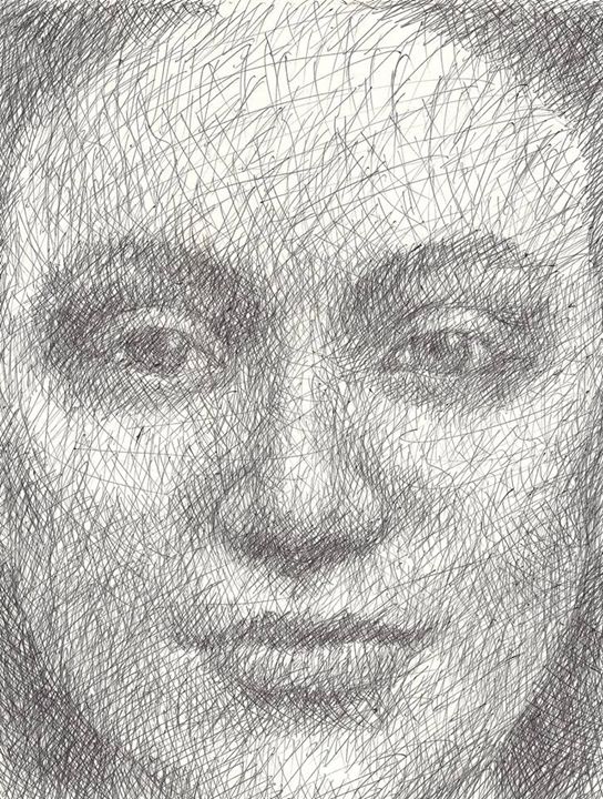 Fine Line Portrait - Nathan Perry Fine Art - Drawings & Illustration ...