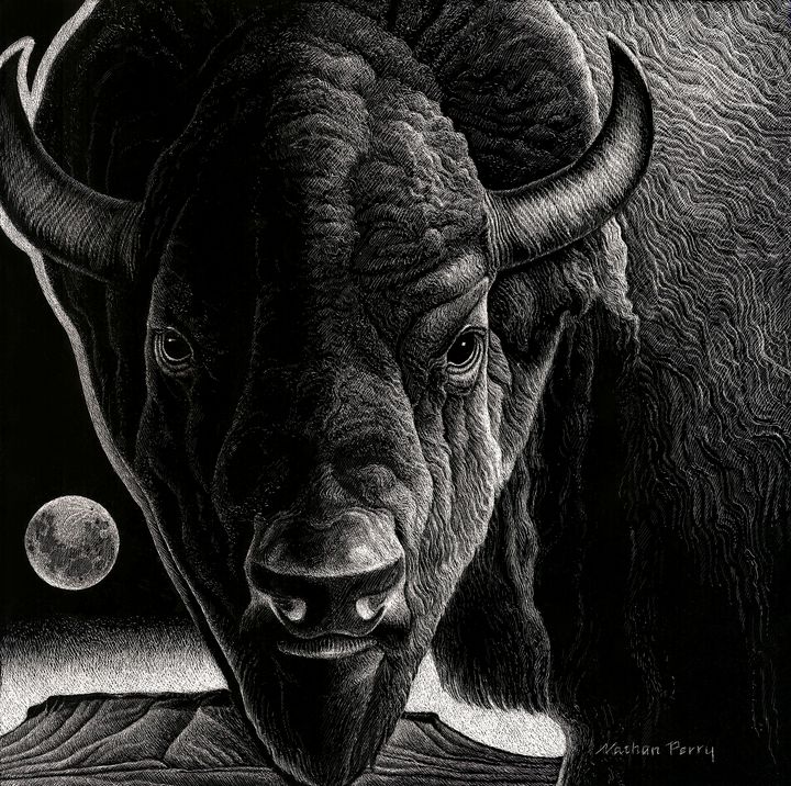Big Sky Buffalo - Nathan Perry Fine Art