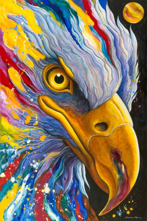 Night Eagle - Nathan Perry Fine Art