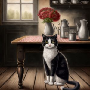 The Black and White Cat's Kitchen