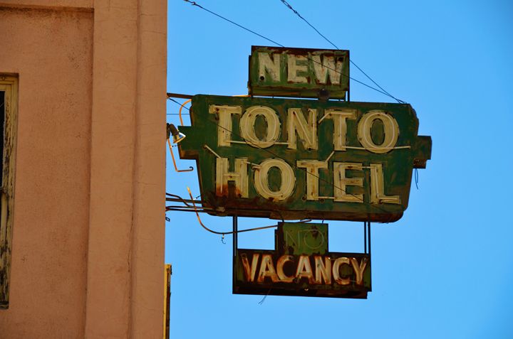 Tonto Hotel Sign - Richard W. Jenkins Gallery