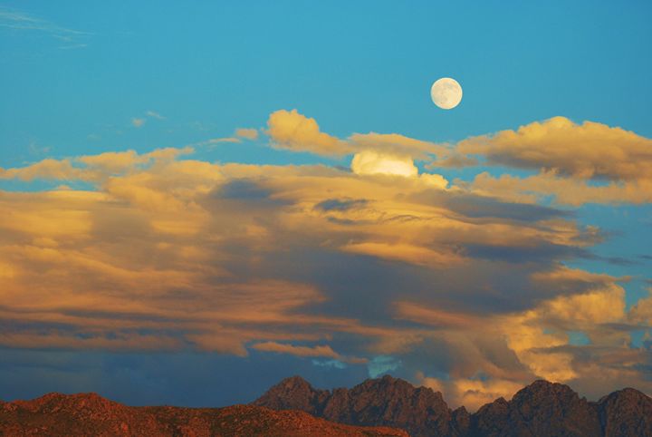 Arizona Moon and Sunset - Richard W. Jenkins Gallery