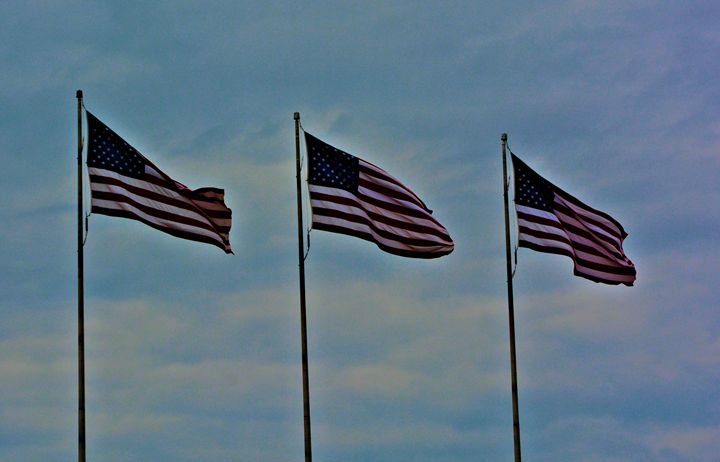 Three American Flags - Richard W. Jenkins Gallery