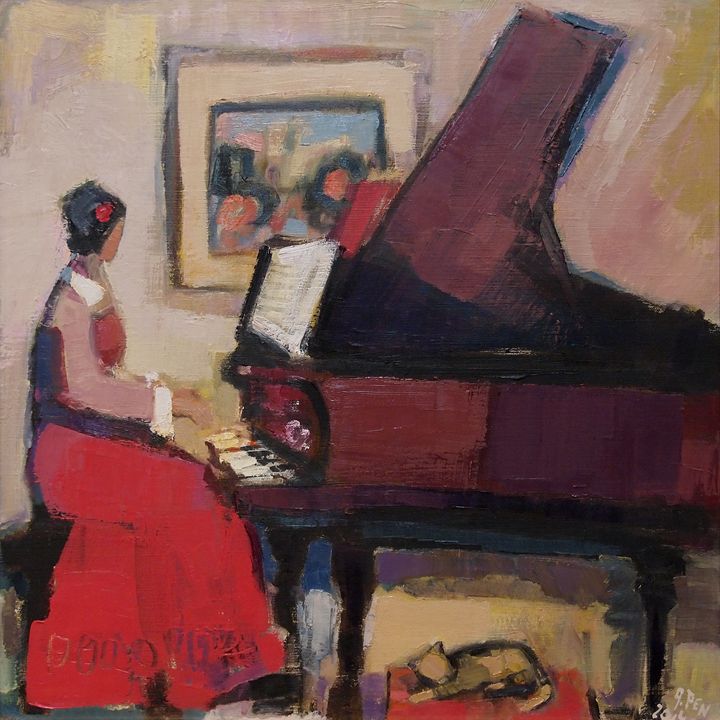 RED PIANIST III; Nr. 14.44 - Adolf Pen