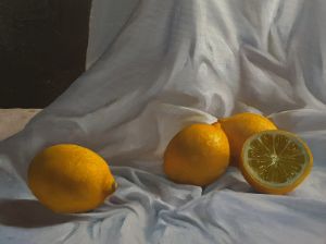 Still Life with Lemon - Sergey Kolodyazhniy - Paintings & Prints