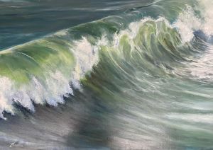 Sea waves - oil paintings