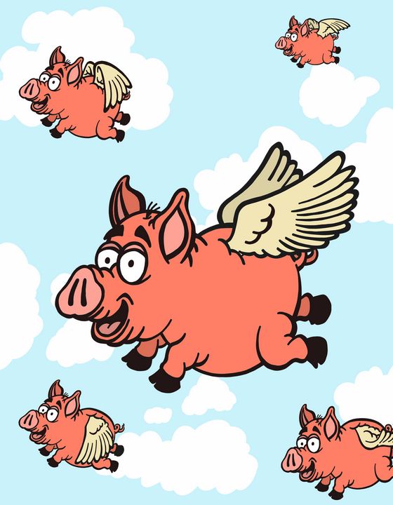 when pigs fly clip art