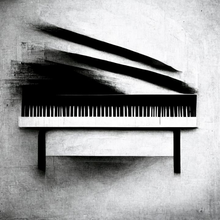 Piano Minimal Abstract Art - KreatívPiano Minimal Abstract Art - Kreatív  