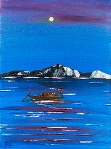 Moonlit Boat