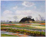 Tulip Fields at Sassenheim Monet art - PaintingMania - Paintings