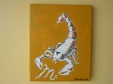 Scorpio Acrylic Painting