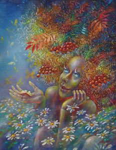 Pale autumn shades of butterflies - my worlds