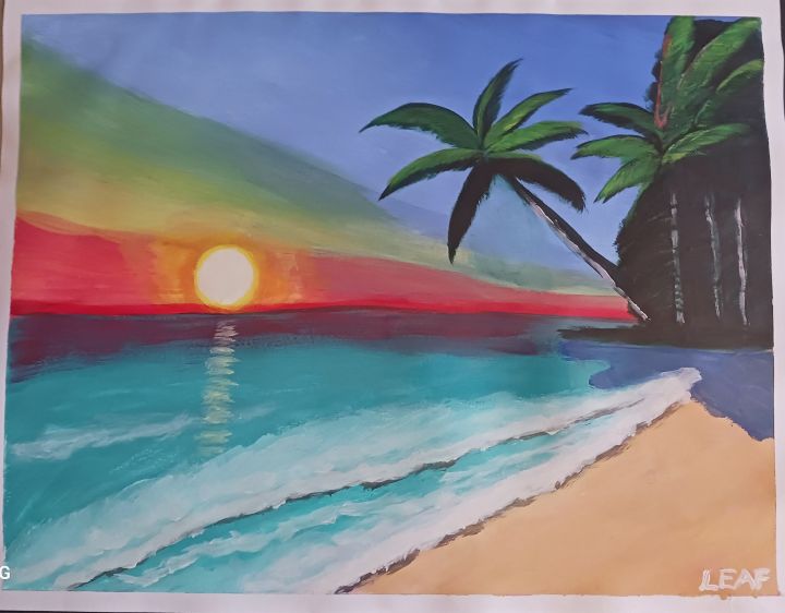 Tropical Island Getaway - Elainey's Art - Paintings & Prints ...