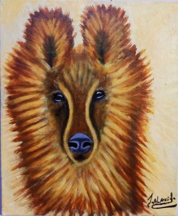 Wolf painting - J. Art Digital prints of painting