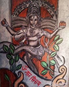 Lord shiva's blissful dance painting