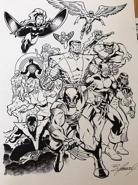 x  men drawings