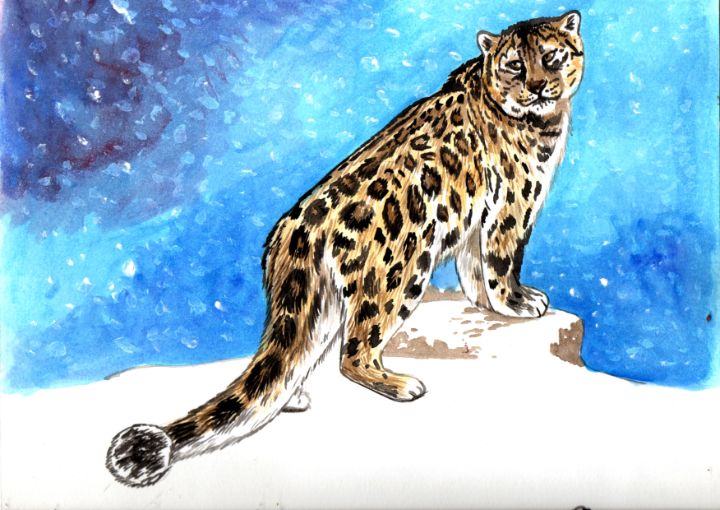 Snow Leopard - Koen Setyawan Art
