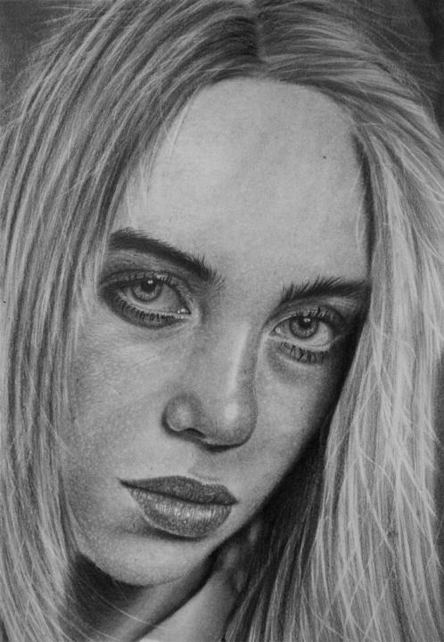 Billie Eilish Art pencil & charcoal - samir_dz_art - Drawings ...