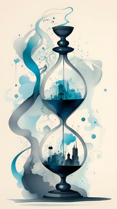 City Hourglass - Drawn Delights - Paintings & Prints, Still Life, Other ...