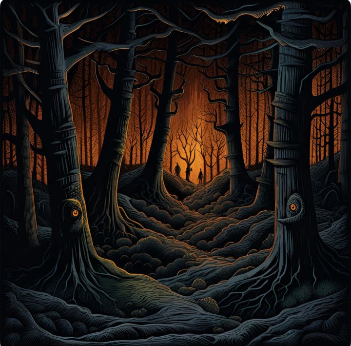 Haunted Forest - Drawn Delights - Paintings & Prints, Fantasy ...