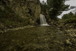 Colorado trail waterfall