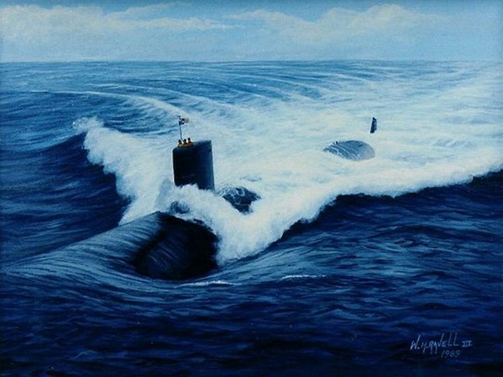 USS Pasadena 752 - RaVell Fine Art Studio