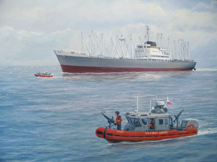 Coast Guard protection - RaVell Fine Art Studio