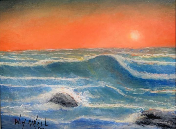 Sunset Sea - RaVell Fine Art Studio