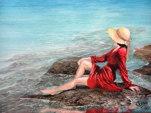 The  Lady  in  Red ,    by CKelley - CHARLES J  KELLEY