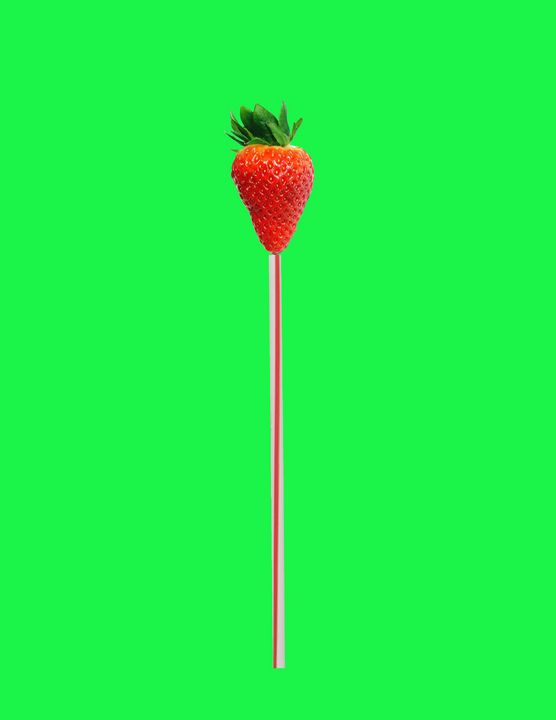Strawberry Pop Art - Brian Kindsvater Art