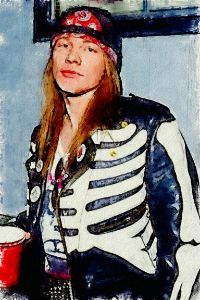 Axl Rose wall art painting