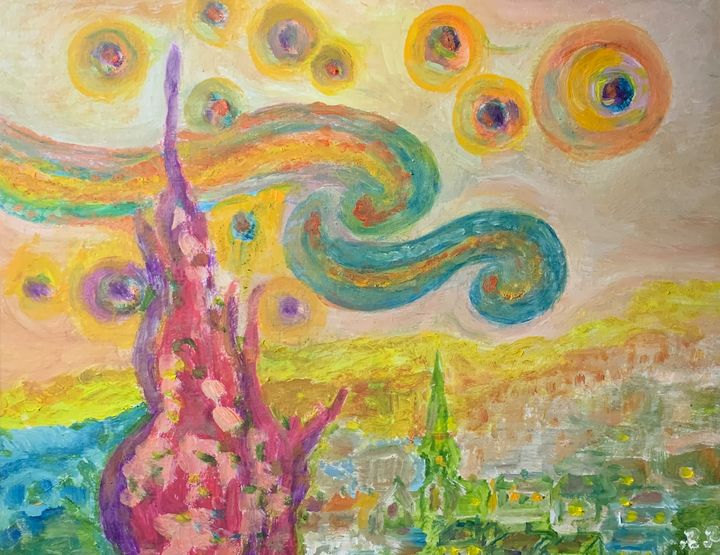 Following a Starry Night - Panuszka's paintings - Paintings & Prints ...