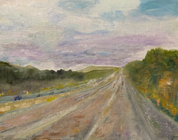Between clouds and country roads - Panuszka's paintings