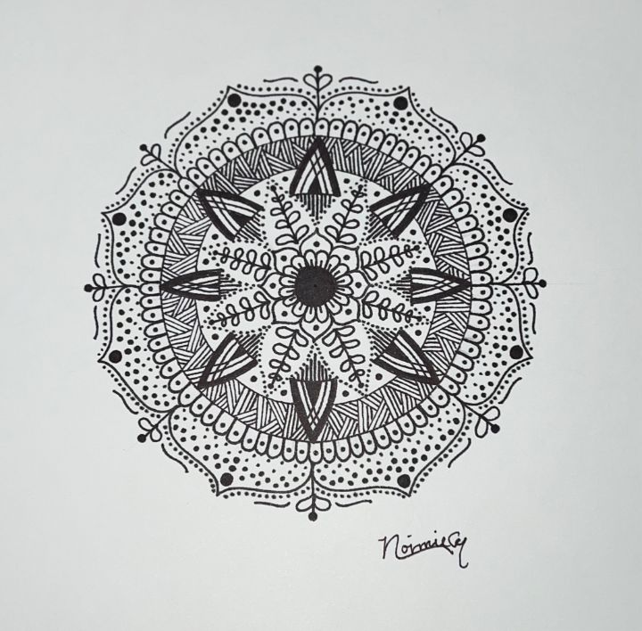 Mandala - Noimie - Drawings & Illustration, Abstract, Geometric - ArtPal