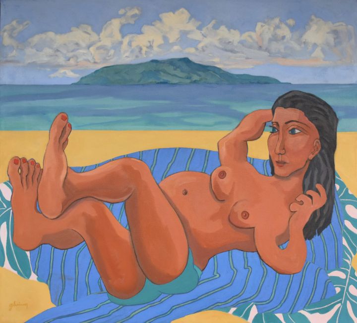 'Barefoot Lady on Keawakapu Beach' - brinnerArt
