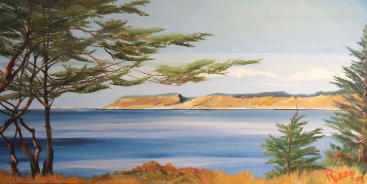 Pacific Bay - Stephen E Rizzo - Paintings & Prints, Places & Travel ...