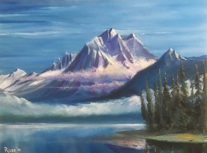 Glacier National Park - Stephen E Rizzo - Paintings & Prints ...