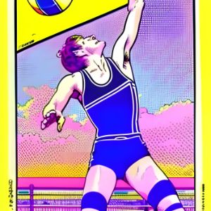 Anime Voley Sport Art Board Print for Sale by almonnick