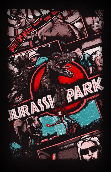 Jurassic Park Alternative Poster V1 - Kyle DeGroot & Entertainment, Movies, Thrillers - ArtPal