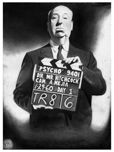 ALFRED HITCHCOCK PORTRAIT - POSTER