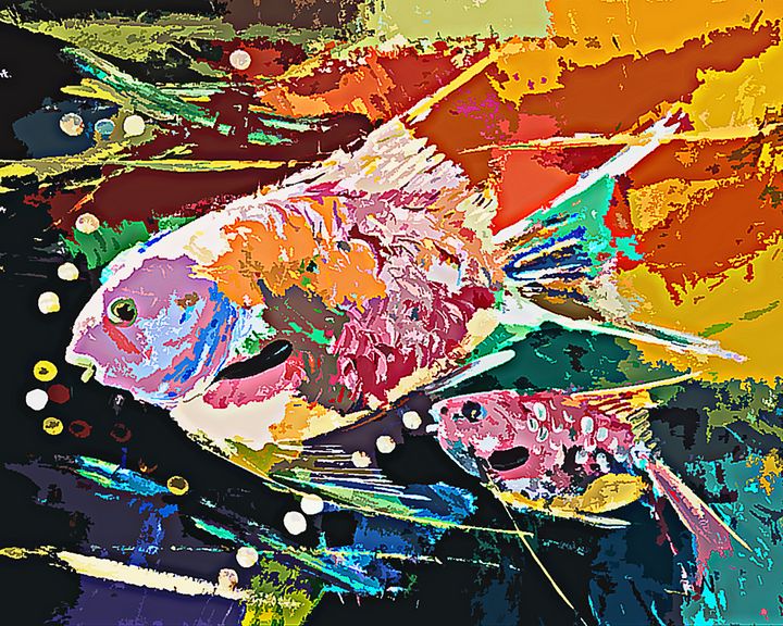 Fish - Daniel Nie - Paintings & Prints, Animals, Birds, & Fish, Aquatic ...